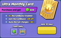 Heroic Journey  :   Ultra Monthly Card