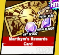 Persona5: The Phantom X  : Marthym's Rewards Card