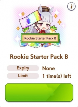 Umamusume: Pretty Derby  :   Rookie Starter Pack B