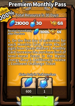 Mini Warriors Reborn!  : Premiem Monthly Pass