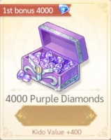 Saint Seiya EX : 4 000 Purple Diamonds  +  4 000 Purple Diamonds