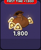 Cookie Run Kingdom : 1 800    Choco Chalks + 1 800    Choco Chalks