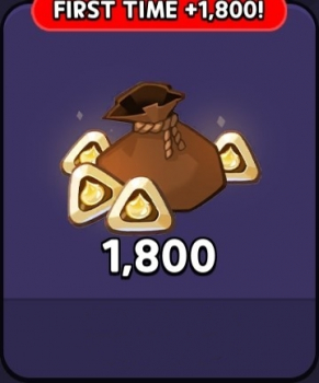 Cookie Run Kingdom : 1 800    Choco Chalks + 1 800    Choco Chalks