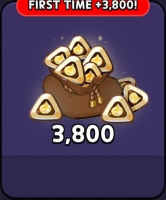 Cookie Run Kingdom :  3 800   Choco Chalks + 3 800   Choco Chalks