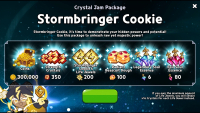 Cookie Run Kingdom :  Crystal Gam Package (Stormbringer Cookie)