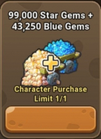 StoneAge: Pet World  :  99 000 Star Gems + 43 250 Blue Gems