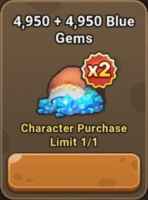 StoneAge: Pet World  :  4 950 + 4 950 Blue Gems