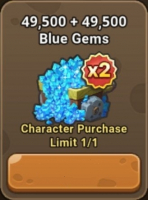  StoneAge: Pet World  :  49 500 + 49 500 Blue Gems