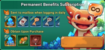 StoneAge: Pet World  :  Permanent Benefits Subscription