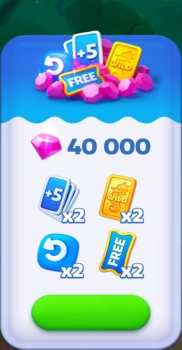 Fishdom Solitaire  :  Набор:  40 000 Алмазов + Игровые ценности