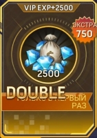 Zombie Strike: 2500 алмазов  +750 алмазов(бонус)+ 2500 VIP EXP