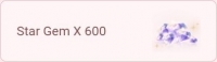 600 Star Gems (+ 600 Pink Gems бонус за первую покупку) : Shining Nikki