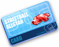 Streetball Allstar:  Ruby 7-Day Card ( Получите 50 рубинов немедленно. Получайте рубины ежедневно )